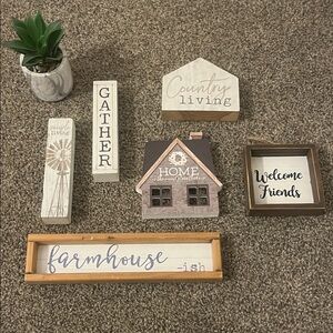Rustic Farmhouse Decor Set